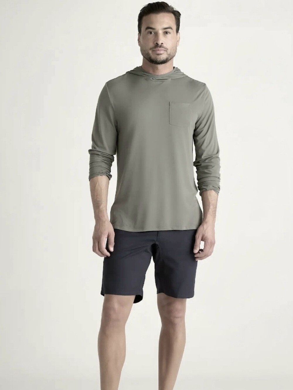 Quince Organic Stretch Ripstop Shorts 10" Steel Gray Men's XL NWT